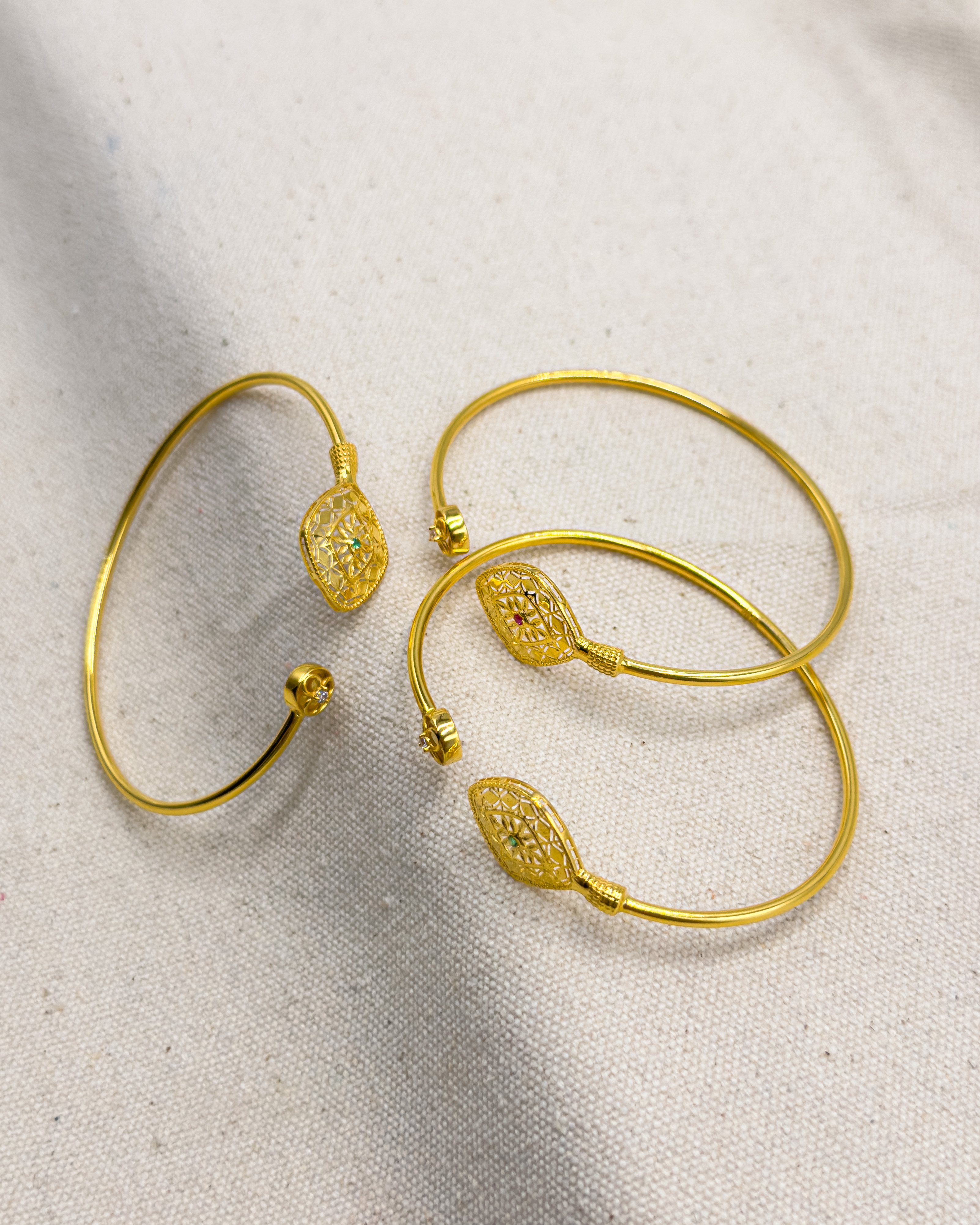 Ammolite Jewellery gold bracelets