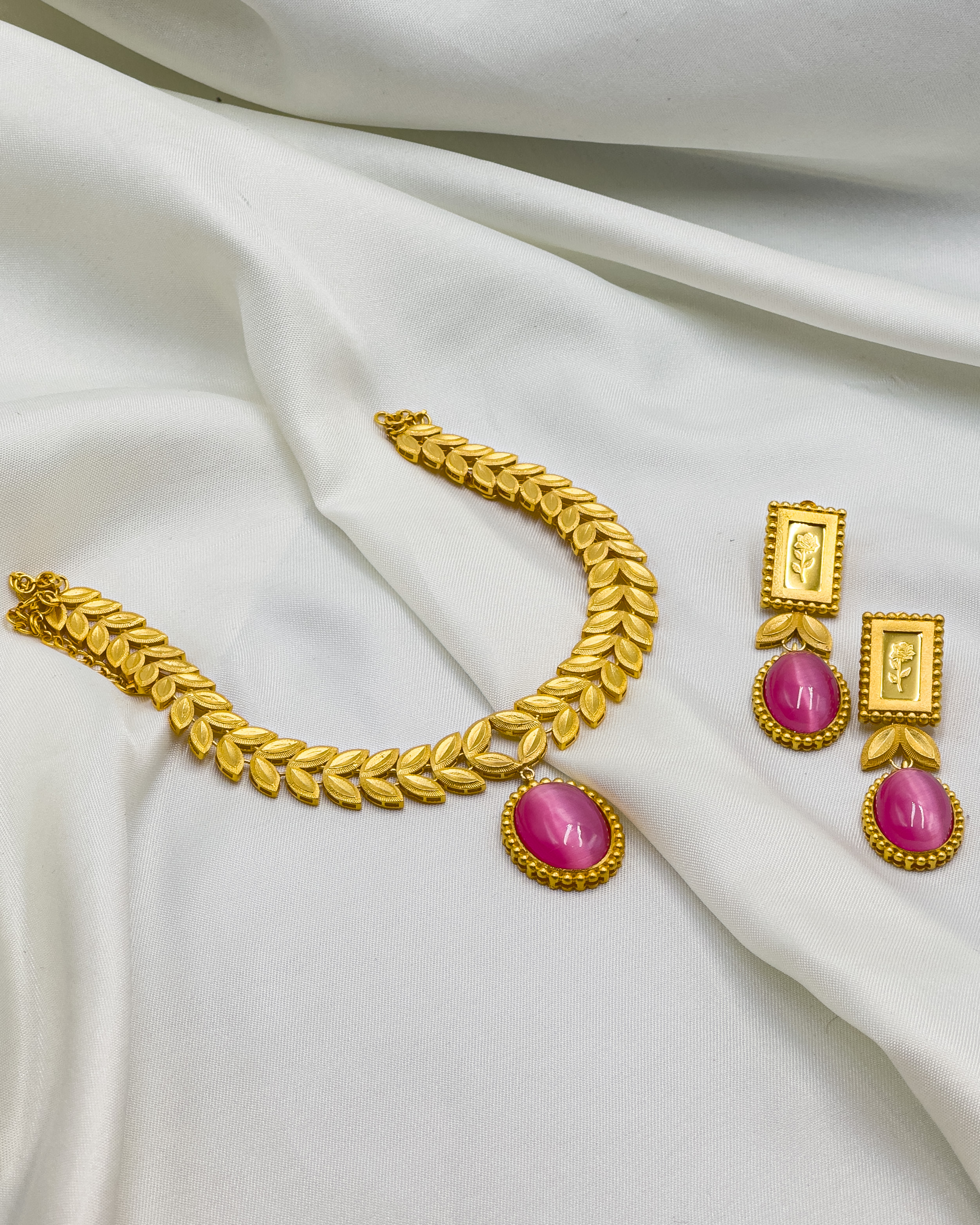 Ammolite Jewellery gold jewellery set